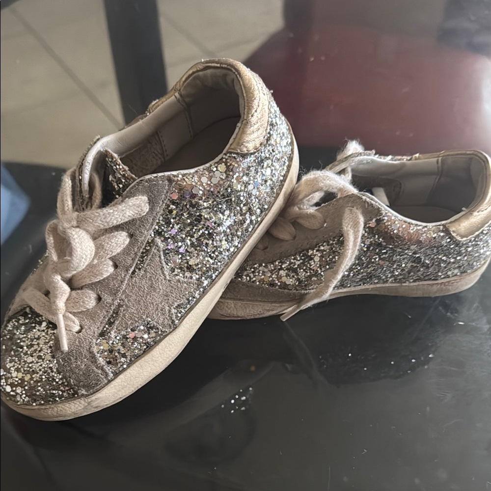 Golden Goose Silver Glitter Sneakers >>>NO BOX<<<